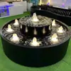 Elemento de Água em Aço Inoxidável Fonte para Pátio Externo Ornamento Circulante Feito Sob Medida a Partir de Desenhos Outro Metal Estilo Étnico Conjunto