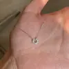 Collar de Herradura Incrustado de Diamantes de Plata de Ley S925 para Mujer, Estilo Vintage, Diseño de Nicho de Alta Gama, Cadena para Clavícula, Popular en Xiaohongshu
