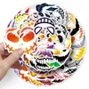 50 Pegatinas de Graffiti con Expresiones de Cara de Fantasma Personalizadas Transfronterizas Más Vendidas Decoración de Halloween de Terror Pegatinas para Tazas de Agua Equipaje