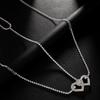 Nuevos productos transfronterizos, cadena de pierna de amor doble con cuerda elástica de diamantes completos, cadena corporal de diamantes de imitación sexy europea y americana para mujeres