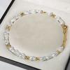 Collar de Perlas Barrocas con Forma Especial Retro Francés de Aliexpress Aretes de Perlas Lujo Accesible Pulsera de Perlas de Alta Gama para Mujeres