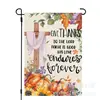 Bandera de Jardín de Elfo de Calabaza y Hoja de Arce de Acción de Gracias Transfronteriza Fondo de Otoño Bandera Decorativa Bandera Colgante para Jardín Exterior