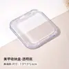 Cubierta Protectora Transparente de Acrílico a Prueba de Humedad para Insignia, Portamuestras Individual a Prueba de Polvo para Millet con Tapa