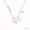 Venta al por mayor de fábrica collar de fritilaria de amor cadena para la clavícula titanio acero corazón blanco concha blanca colgante collar estilo Ins corazón de melocotón