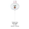 Venta al por mayor del fabricante Serie de Globos de Película de Aluminio de Dibujos Animados Lindos Bola de Remolque Varios Juguetes de Puesto Decoración de Fiesta Niños