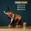 Par de Esculturas de Elefante em Madeira Maciça Yi Li Tai Guo Decorações Estilo Tailandês para Sala de Estar, Hall de Entrada, Armário de Vinho Presentes de Inauguração