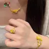 Nuevo Pulsera de Oro Arena Vietnamita de Lujo Ligero Flor Micro-Adornada Pulsera Abierta Diseño de Nicho para Mujer Joyería de Alta Gama