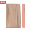 Lima de Uñas Desechable de Viruta de Madera Colorida, Lima de Uñas de Doble Cara, Papel de Lija, Chapa de Madera, Tira Frotadora para Manicura, Tira de Pulido de Madera