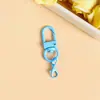 Fecho de Porta Pequeno em Forma de U Pintado Acessórios de Ferragem 12mm Fecho Lagosta Chaveiro DIY Pingente Gancho para Pendurar Boneca Joia