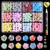 Joyería al por mayor para Arte de Uñas Lazo Perla Amor Mariposa Pedrería Perla Set Mixto Decoración de Uñas Accesorios Diamante