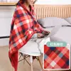 Manta chal multifuncional otoño e invierno siesta de oficina manta pequeña calentador de piernas capa acolchada una generación de pelo