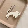 Pinza para el pelo de Acetato Estilo Coreano, Gatito Lindo, para Niñas, Pinza de Pato, Pinza Versátil Linda para Flequillo Lateral, Accesorio para el Cabello