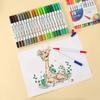 Plumón de pintura de doble punta 120 colores marcador plumón de acuarela pluma para línea de gancho pluma para grafiti traje Amazon transfronterizo