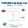 Guantes desechables de PVC de calidad de exportación, empaquetados individualmente en inglés, para catering, limpieza, tareas del hogar y accesorios para botiquines de primeros auxilios.