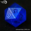 Outlet de Fábrica 7 Ráfaga Escarchada Azul Oscuro Set Juego Dungeons & Dragons DND RPG Dados Poliédricos de Cristal