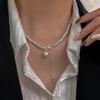 Collar de amor de plata esterlina 925 industria pesada femenino ins nicho 2022 Nuevo anillo de alto sentido cadena clavicular