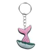 Llavero Colgante de Cola de Sirena Creativo Dibujos Animados PVC Goma Suave Accesorio Llavero Decoración de Equipaje
