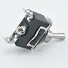 Interruptor Basculante Leniu E-Ten1122 Tres Posiciones Tres Velocidades Pie de Tornillo Negro Interruptor Basculante