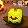 Luz Nocturna de Gel Suave Linda Alimentada por Batería Decoración Creativa de Escritorio de Oficina Lámpara Mini de Atmósfera para Estudiantes Regalo