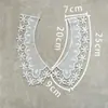 Cuello Bordado Calado Blanco y Negro DIY Encaje Encaje de Seda de Leche Decoración Escote de Vestido Accesorios
