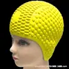 Gorro de Natación de Silicona para Adultos, Moldeado de Una Sola Pieza, Diseño de Burbujas Tridimensional, Sin Costuras, No Aprieta la Cabeza, Protege el Cabello y los Oídos, Gorro de Natación al por Mayor