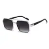 X18246 Óculos de Sol Masculino com Lente Dupla, Clássico Retrô Metal Trendy Estiloso Protetor Solar Óculos de Sol Atacado