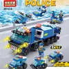 Entrega de una sola pieza, bloques de construcción Crown Racing completos, coche de carreras modelo ensamblado, inteligencia infantil, serie de juguetes regalo para niños y niñas