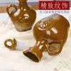 Jarra de Vino Rosca Estilo Retro, Botella de Vino, Botella de Vino Anticuada, Jarra de Vino de Barro Estilo Antiguo, Botella de Vino, Jarra de Cerámica