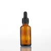 Em estoque, à prova de luz, frascos de âmbar de 5ml e 10ml para óleos essenciais, frascos conta-gotas de vidro, frascos dosadores cosméticos, pequenos frascos de âmbar vazios
