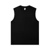 Fabricante chaleco de algodón puro para hombre espalda cruzada deportiva absorbente de sudor todo algodón blanco ropa interior camiseta sin mangas de verano camiseta base fina