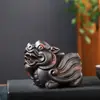 Pet de chá corajoso estilo chinês pode arrecadar dinheiro decoração boutique cerâmica roxa brincadeira de chá mesa de chá bandeja de chá acessórios de conjunto de chá de cerâmica