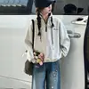 Conjunto de outfit de otoño para niñas 2026 nuevo estilo coreano sudadera con cuello alto y jeans, conjunto de dos piezas de moda para niños medianos y mayores, adecuado para primavera y otoño