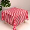 Panda Yuan Atacado Toalha de Mesa Descartável Vermelha Estampada Celebração de Casamento Decoração Xadrez À Prova de Óleo Impermeável Toalha de Mesa Sem Lavagem