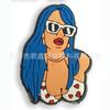 Flor de Sapato Fivela de Sapato Carloji Cantor Europeu e Americano DIY Patch de Borracha Macia Chaveiro de Sapato Exclusivo Transfronteiriço em Estoque