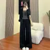 Selección premium de nuevo conjunto casual y de moda de tres piezas a rayas para mujer otoño/invierno 2026: chaleco, cárdigan y chaqueta