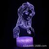 Luz Nocturna 3D Serie Fortaleza Transfronteriza LED Colorida Táctil Control Remoto Creativa Festival Visual Lámpara de Mesa