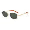 FAK gafas de sol mismo estilo sin puente 57 montura ovalada para mujer celebridad de internet estilo retro old money gafas de sol con protección solar MM98712
