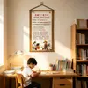 Acordem, crianças! Nova pintura em rolo de estilo chinês para decoração de hall de entrada, sala de estar, escritório e quarto de crianças