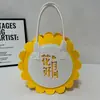 Nova Bolsa de Feltro para o Festival do Meio do Outono Bolsa de Mão Lembrança de Feriado Bolsa Tote de Feltro de Grande Capacidade Bolsa de Presente Bolsa Tote
