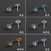 Pendientes de resina con forma de estrella de cinco puntas, estilo japonés y coreano, para mujeres, en línea, con diseño de celebridades, frescos, creativos, lindos, sencillos, pequeños y exquisitos.