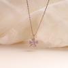 Plata 925 Nuevo Collar de Trébol de Cuatro Hojas de la Suerte Cadena para Clavícula para Mujer Diseño Nicho Simple Elegante Colgante Celebridad de Internet ins