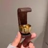 Timbre de Puerta de Dopamina Carrillón de Viento de Entrada Campana de Madera Magnética para Puerta Campana de Entrada de Tienda Recordatorio Carrillón de Viento de Madera de Nogal Montado en la Puerta