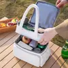 Bolsa Térmica para Lonchera de Doble Capa de Gran Capacidad, Bolsa de Almuerzo Impermeable Universal de Papel de Aluminio para Estudiantes y Trabajadores de Oficina