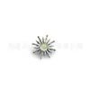 Clavo de Oreja de Titanio Jiang Ti F136 Erizo de Mar Aobao Girasol Transfronterizo G23 Aleación de Titanio Joyería para Perforación Corporal Pendientes
