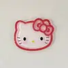 Lindo Acrílico de Gelatina Transparente Accesorios de Gato Kt con Lazo Material Hecho a Mano para Tocado Pasador Funda de Teléfono Móvil