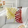 Cojín Bordado para Sofá de Sala de Estar Estilo Nórdico Ins, Almohada Pequeña Fresca para Habitación Modelo, Funda de Cojín para Respaldo de Cama