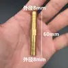 Conector de cobre reto para mangueiras de água de borracha flexível 4mm-25mm, conexão plástica direta para mangueira de água flexível, conector de mangueira de gás