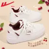 Zapatos Huili para mujer 2026 primavera cuero deportivos casuales para mujer versátiles tenis de suela gruesa para mujer con suelas que aumentan la altura