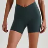 Pantalones Cortos de Yoga de Cintura Alta Transfronterizos Europeos y Americanos, Pantalones Deportivos Ajustados para Mujer que Realzan los Glúteos de Melocotón, Venta al por Mayor