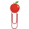 Novo Marcador de Página de Maçã Desenho Animado Fruta Fofa DIY Periférico Cultural e Criativo Pequenos Presentes PVC Pequenos Presentes Papelaria Estudantil